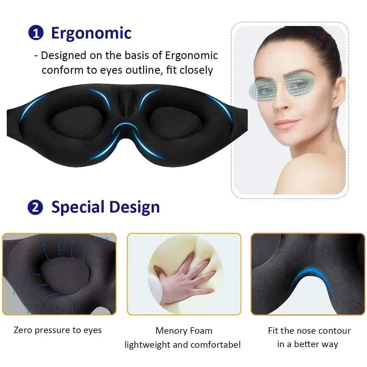 DuHauss™ 3D Sleep Mask